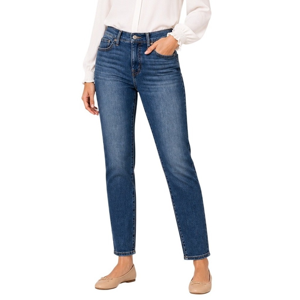Lucky Brand Ava Mid Rise Skinny Jeans Womens 8/29 Blue Medium Wash Stretch Denim